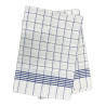 White-Blue Checked